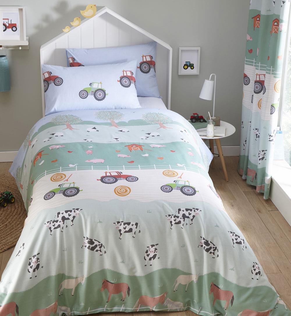 Boys tractor bedding best sale