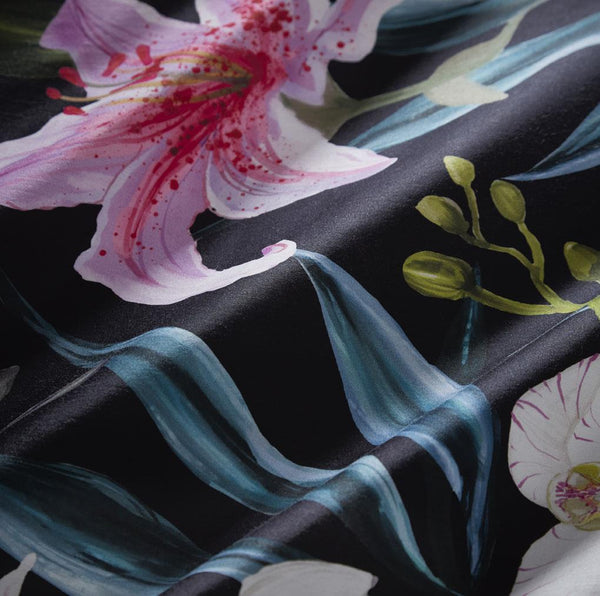 Duvet Set Tropical Flowers Lilies Quilt Cover Pillow Cases New Floral Bedding