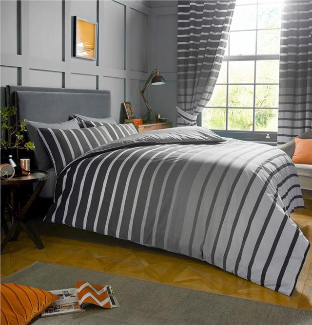 Bedding Gray Striped Pillow Cases Kasa Bella – Plain Gray Grey In1