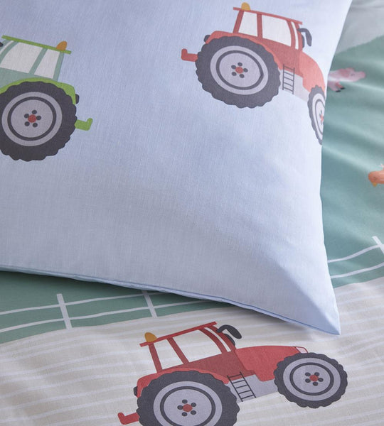 New Duvet Set Farm Animals Tractor Kids Quilt Cover Childrens Bedding Boys Girls