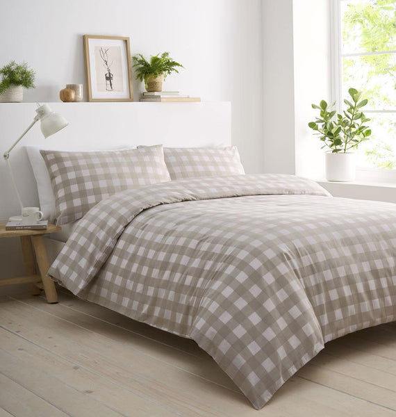 gingham brown_double