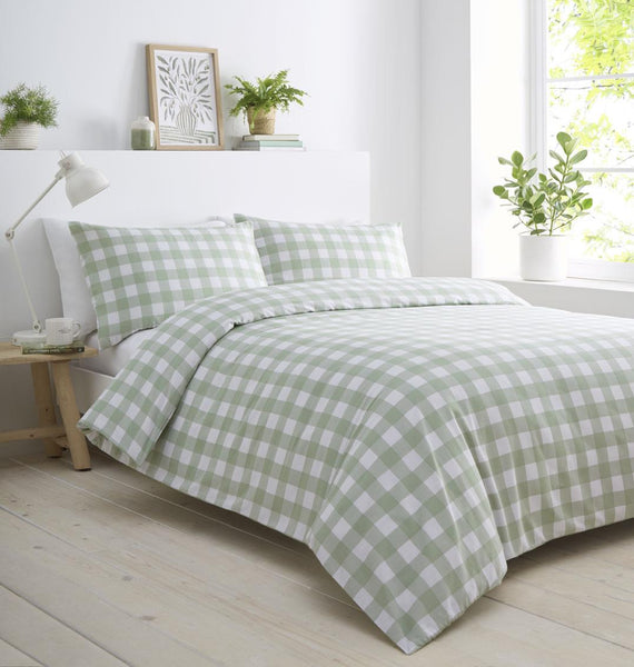 gingham green_double