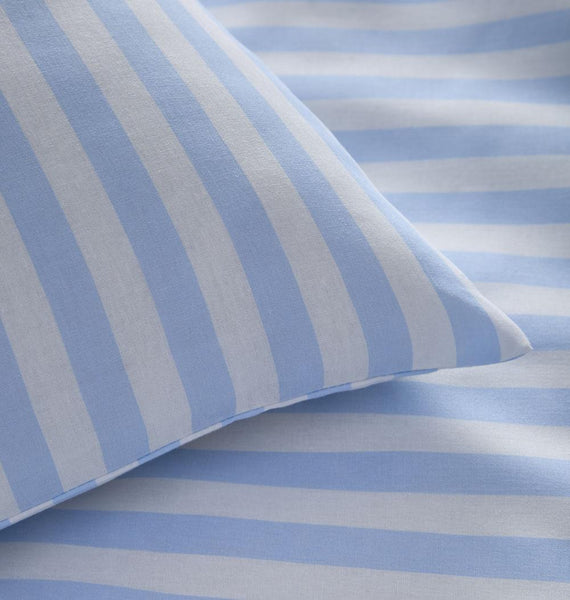 Stripe Bedding Duvet Set Light Pastel Shades Quilt Cover Pillow Cases