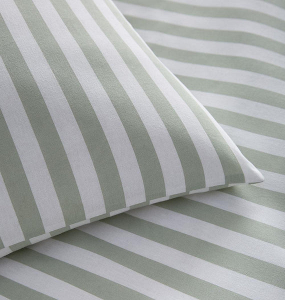 Bedding Duvet Set Classic Stripe Pastel Colours Quilt Cover Pillow Cases