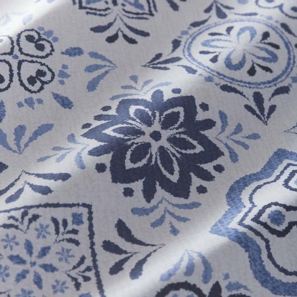 Duvet Set Blue Moroccan Tile Bedding Quilt Cover Set