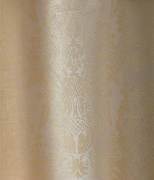 Lined curtains gold jacquard damask pencil pleat 66" wide 72" drop CLEARANCE