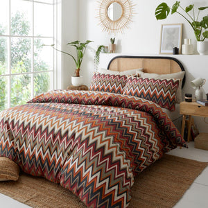 New duvet set bedding geometric chevron print quilt cover pillow cases