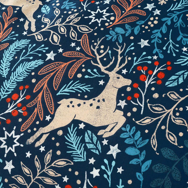 Christmas Bedding Duvet Cover Set Festive Winter Reindeer