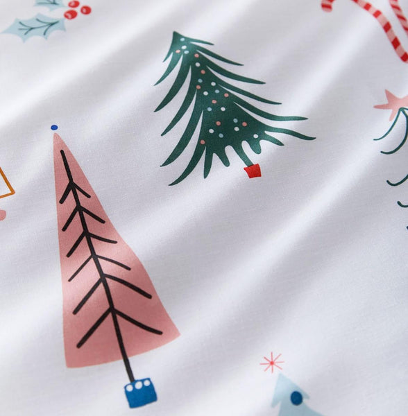 Christmas Bedding Duvet Set Festive Winter Scandinavian Xmas Tree Design