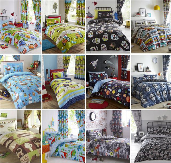 Single duvet set dinosaur bedding set boys bedroom quilt cover & pillow case