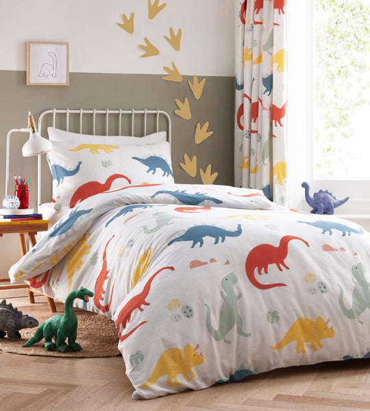 Dinosaur duvet sets little boys bedding childrens quilt covers kids curtains