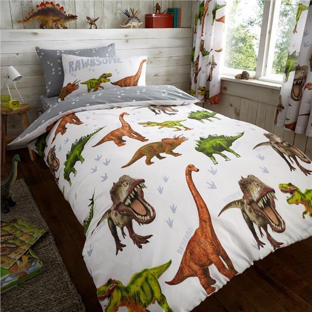 DOUBLE Dinosaur bedding Tyrannosaurus T Rex duvet set quilt cover sh Homemaker Bedding