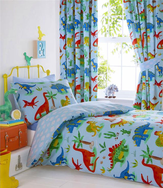 Single size dinosaur bedding set boys bed duvet set quilt cover & pillow case