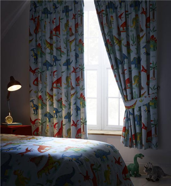 Dinosaur duvet sets boys blue bedding childrens quilt covers curtains