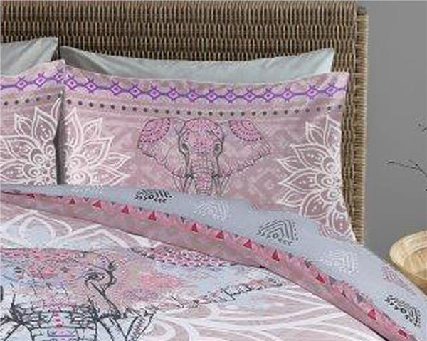 Elephant duvet set blush pink tribal ethnic boho bedding quilt cover bed set
