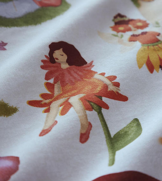 Girls Duvet Set Quilt Cover Little Pixie Fairies Pretty Enchanted Forest Print