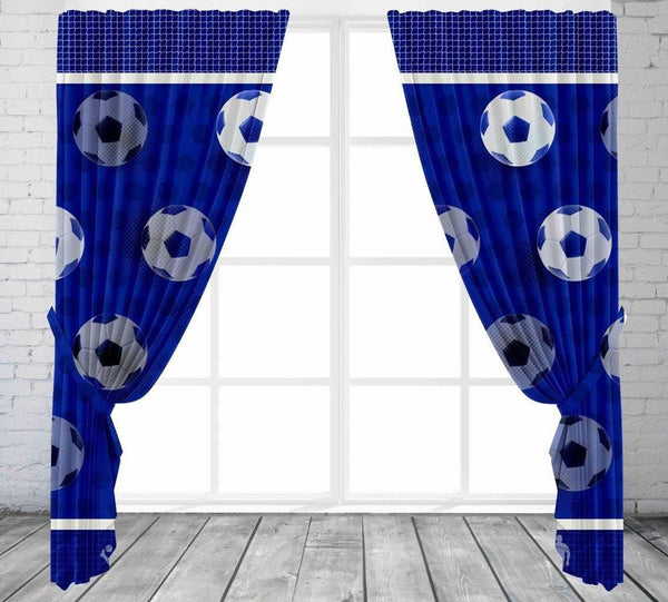 Blue football duvet set quilt cover / sheet set / curtains *buy separately