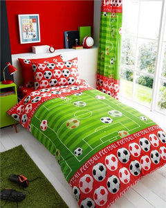 Red football team duvet set quilt cover / sheet set / curtains *buy separately