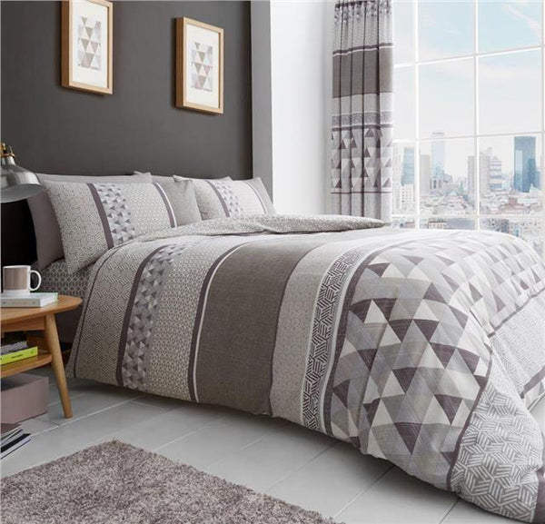 Duvet set natural stone geometric bedding quilt cover pillow cases bed set