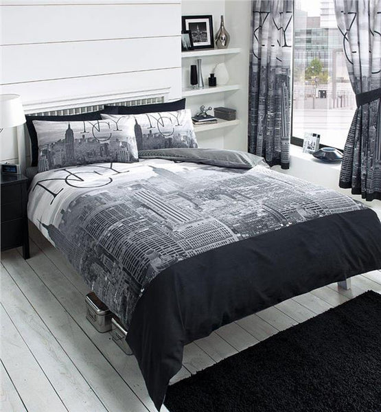 New York Bedding Empire State city skyline NYC quilt cover bedding set