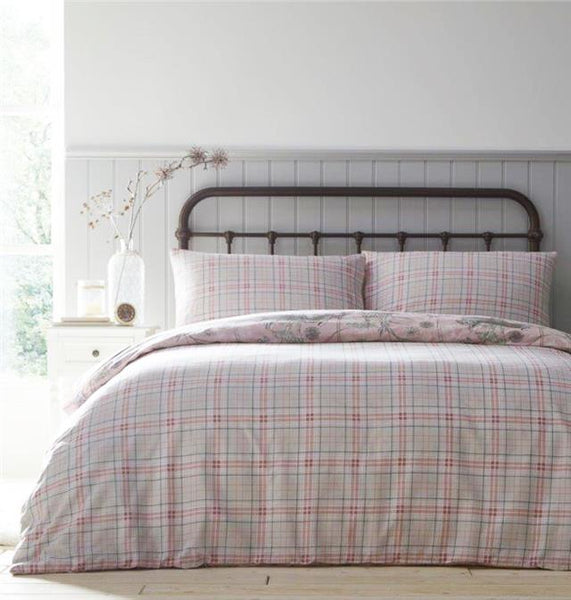 Duvet set rabbit meadow blush pink quilt cover & pillow cases bedding