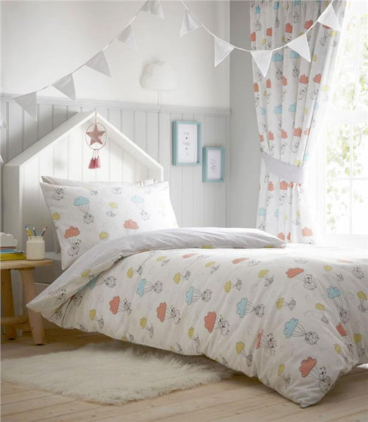 Baby nursery duvet set little sheep quilt cover bedding & curtains available