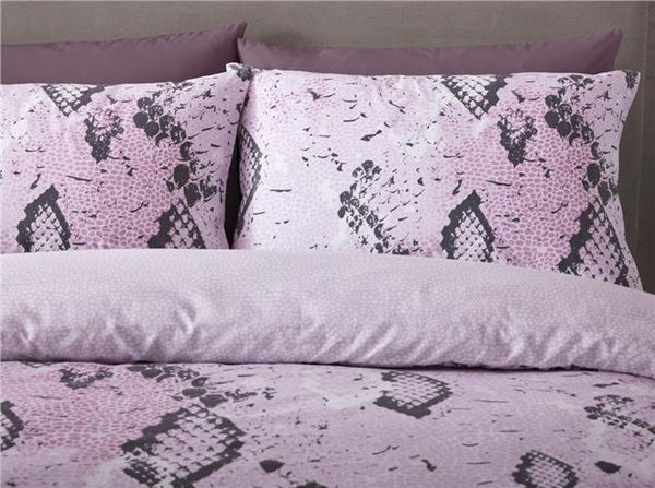 Pink snake skin duvet sets quilt cover animal print bed set