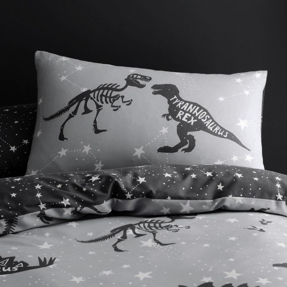 Gray dinosaur bedding best sale