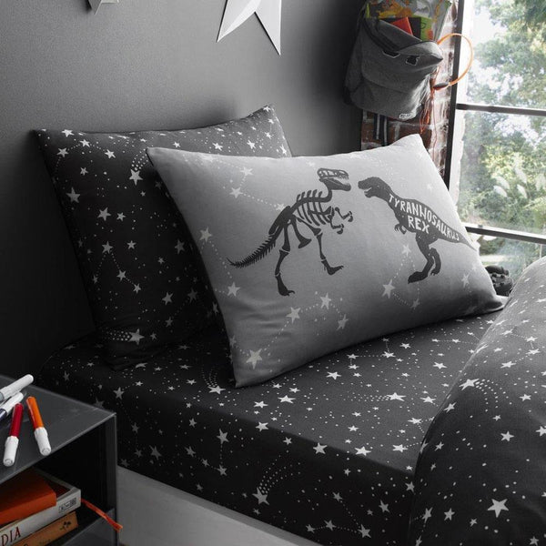 Grey dinosaur bedding duvet cover / sheet set / curtains *buy separately