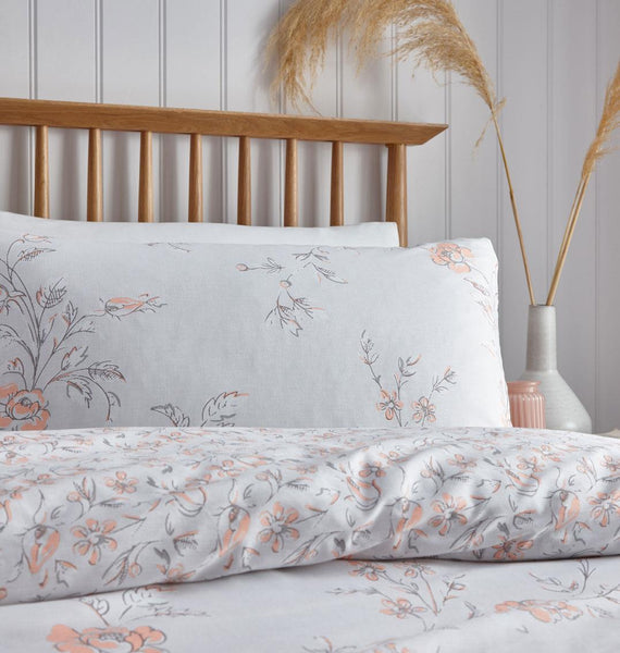 Duvet sets country cottage floral design pretty quilt cover light grey bedding